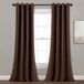 Lush Decor Geïsoleerde doorvoertule verduisterende raamgordijnpanelen, paar, 52" B x 84" L, chocolade