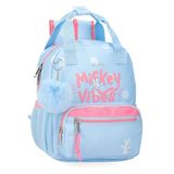 Joumma Disney Mickey Vibes Kleuterrugzak, 23 x 28 x 10 cm, polyester, 6,44 l, blauw