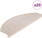 vidaXL - Trapmatten - 20 stuks - 65x24x4 cm - Taupe - Rechthoek - Zelfklevend