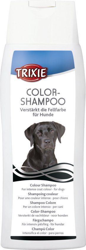 Trixie Color Shampoo Zwart - 250 ml - Voor Zwarte of Donkere Vacht - Hondenshampoo