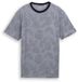 Tom Tailor Jacquard T-shirt met patroon - Maat L - navy leaf jacquard design
