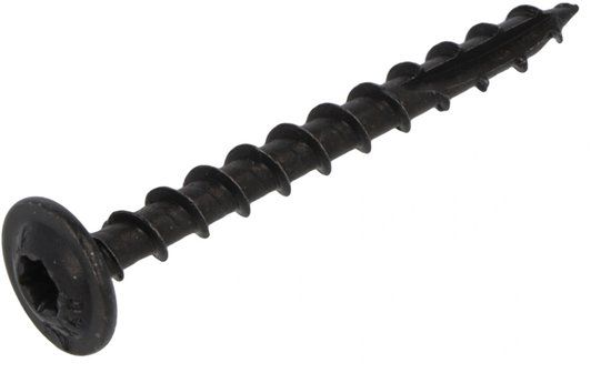 Blackline - Tellerkopschroef - TX-30 - 6 x 40mm - Zwart - Voldraad (50 stuks)