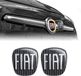 Fiat 14186B-2 stuks 3D-stickers vervanging logo zwart voor 500L, 2 stuks, voor en achter