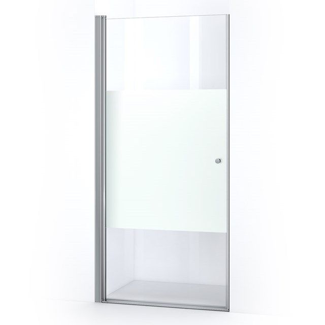 Maxaro Douchedeur Matte Strook 100cm Draaideur Zircon Comfort