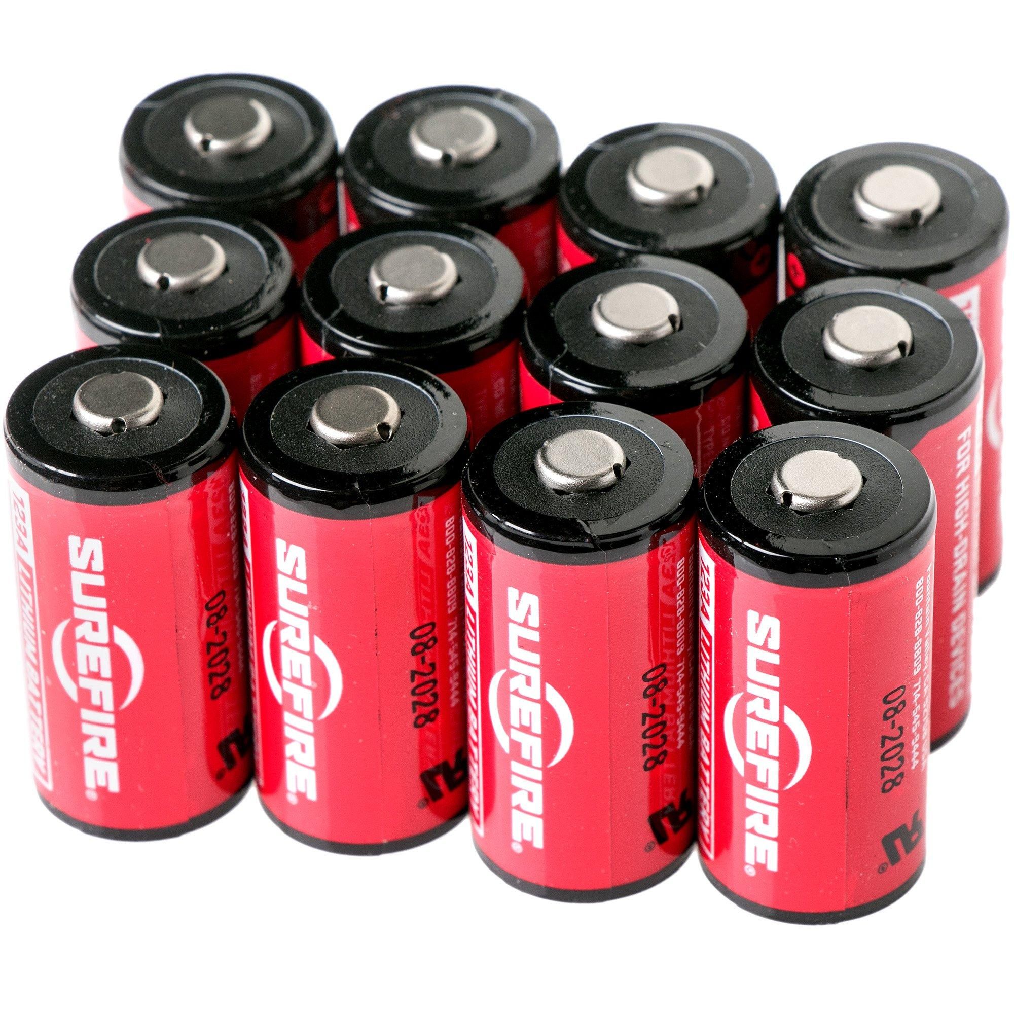 SUREFIRE CR123A batterijen, 12 stuks in een doosje