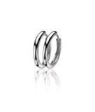 ZINZI zilveren oorringen 17 x 2mm glad met luxe klapsluiting ZIO402