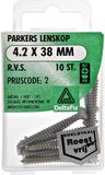 Deltafix Spaanplaatschroeven Lenskop Pozidriv RVS 4.2x38mm