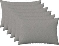 vidaXL Kussensloop Wolkengrijs 40 x 60 cm Katoensatijn (6 stuks)
