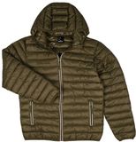 Spalding - FoTL Gewatteerde Jas Unisex XXL Groen/Bruin/Multikleurig Nylon Rits