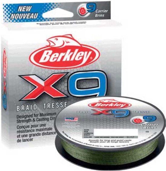 Berkley X9 300 M Draad Groen 0.250 mm - 0028632297223