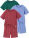 Vertbaudet Set pyjama short uni chambrayblauw