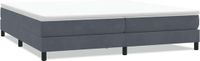 vidaXL Boxspringbed zonder matras 200x210 cm fluweel donkergrijs