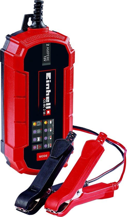 Einhell CE-BC 2 M Acculader - 12V - 2A - Druppellaadfunctie - AGM, Gel, Loodzuur accu's