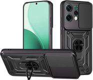 Techsuit Hoesje geschikt voor Oppo Reno14 - Camshield Back Cover - Zwart