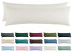 TRANKIELO® - Taie d'oreiller 40 x 145 cm - Set de 2 - Beige - Microfibre - Convient pour coussin latéral
