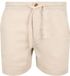 Superdry Short Linen Merchant Sand Heren Korte Broek Linnen Crème Maat L