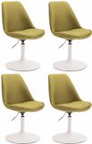 CLP Maverick Set van 4 Stoelen - Stof groen wit
