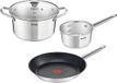 Pannenset Inox met Deksel 4-delig