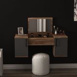 Merkloos Asir - Make-uptafel - Bruin - 100 x 35,5 x 74,1 cm