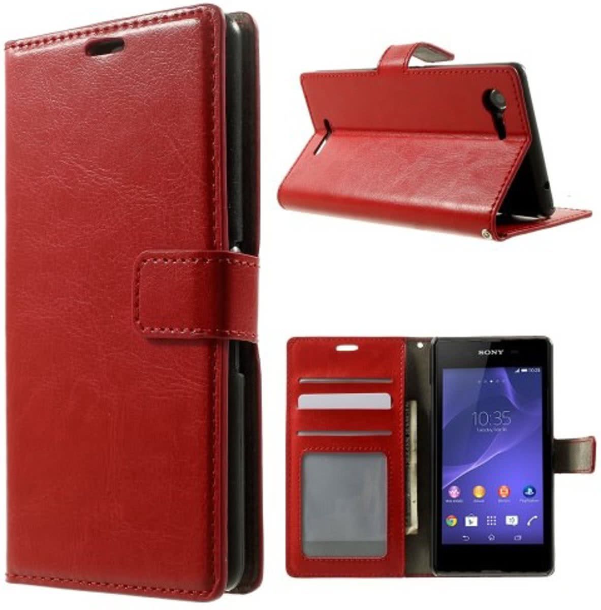 Aml Cyclone Wallet Case for Sony Xperia E3 Red