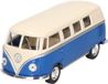 Goki Modelauto Volkswagen T1 two-tone - blauw/wit - 13 cm - speelgoed auto schaalmodel - miniatuur model