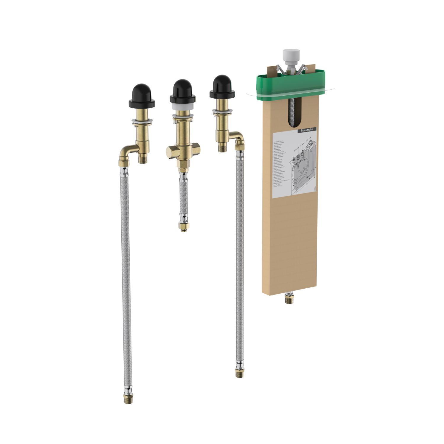 Hansgrohe Vivenis 4-gats badrandmengkraan inbouwdeel met sbox - chroom