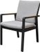 AVH-Collectie Lola dining tuinstoel aluminium antraciet - soft grey