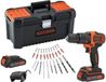 Black & Decker Schroevendraaier BDCHD18C2TA-QW, 18V