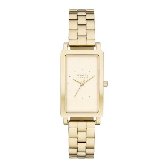 Skagen HAGEN SKW3098 Dames Horloge 22 mm - Goudkleurig - Staal - 2 jaar garantie