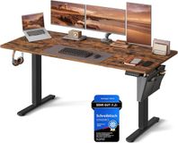 Songmics Elektrisch verstelbaar bureau – 70×160×72–120 cm – Zwart