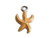 INNSPIRO Mooie bedels hanger van metaal, zeester, oranje, 11 x 15 mm, 25 stuks