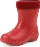 Ladeheid LA-KL-050 Kinder Regenlaarzen - Rubber - met Binnenschoen - EVA - Wasbare Binnenschoen - Rood - 34