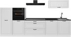 Vicco Complete keukeneenheid R-Line, Wit landelijk/Wit, 340 cm zonder werkblad