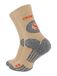 STARK SOUL 2 paar ademende gevoerde wandelsokken voor dames en heren, beige, 39-42
