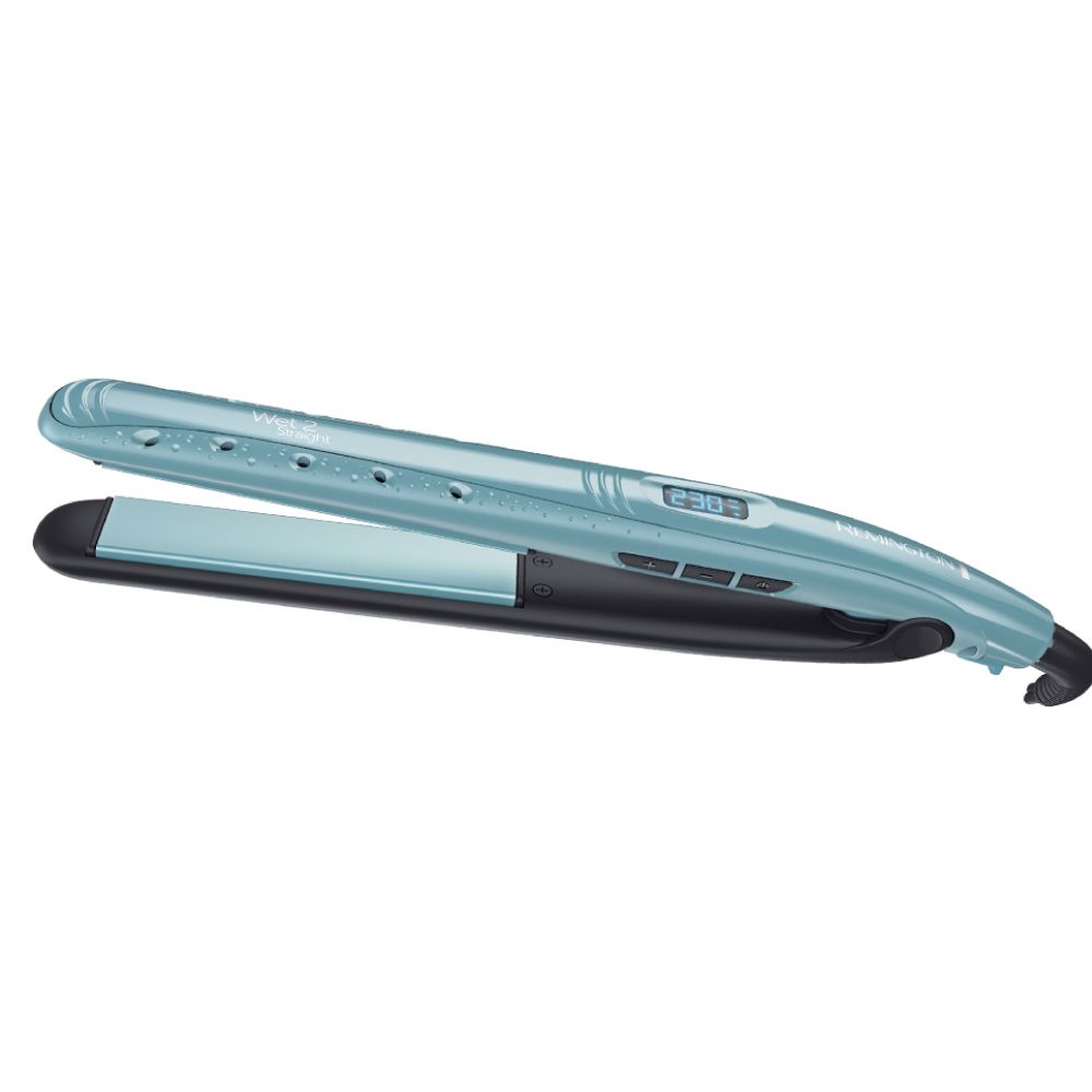 Remington S7300 Wet2Straight - Stijltang - Zwart/Blauw