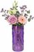 Plume Living Vaas Serina - transparant paars - D14 x H30 cm - glas