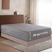 Elegant Comfort 1500 premium hotelkwaliteit 45-61 cm diep - eenpersoons hoeslaken met extra diepe hoeken voor hoge matras, luxe en zachtste, slimme zak - kreukvrij, kingsize, grijs