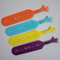 Set of 4 Bookmarks - Multicolour - Plastic