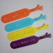 Set of 4 Bookmarks - Multicolour - Plastic