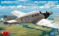 MiniArt Modelbouwpakket Vliegtuigen - 48011 Junkers F.13 Mid Production Military Service - Duits Propellervliegtuig Plastic - 1:48 - Modelbouw