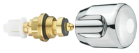 Cornat Tête de robinet Chaudière 3/8 Bl/Rouge - TEC303300