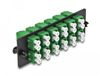 DeLOCK 66931 adaptateur fibre optique LC/LC Noir, Vert