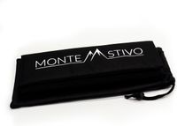 Monte Stivo Expedition Isolatiekussen, oppervlak 30 x 40 cm, kinderen en volwassenen, opvouwbaar in 4, voor wandelen (zwart)