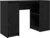 Bureau 120x42x76 cm aggloméré noir chêne