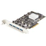 StarTech.com 4-Port USB PCIe Kaart - 10Gbps USB 3.1/3.2 Gen 2 Type-A