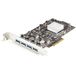 StarTech.com 4-Port USB PCIe Kaart - 10Gbps USB 3.1/3.2 Gen 2 Type-A