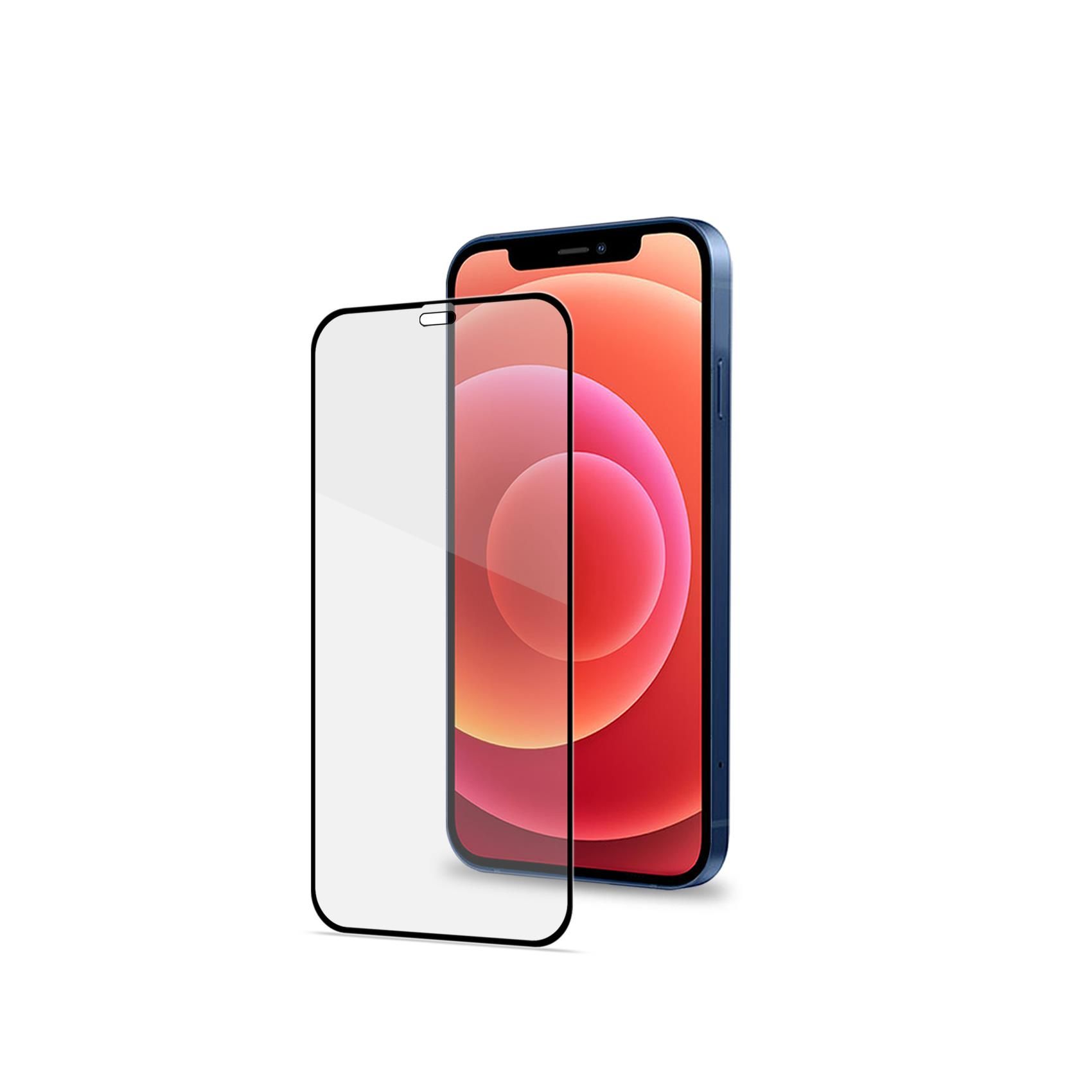 Celly Full Glass screenprotector voor Apple iPhone 12 Mini - zwart/transparant