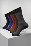 Urban Classics Stripes and Dots 5-Pack Sokken - 39/42 - Multicolours