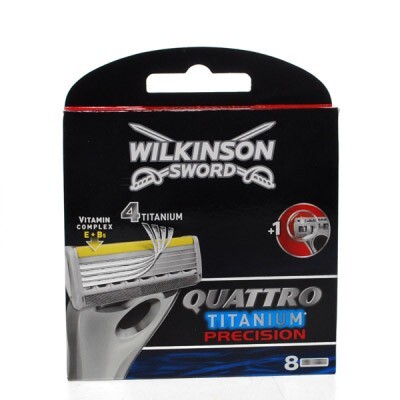 Wilkinson Sword Quattro Titanium Precision - 8 stuks - Scheermesjes