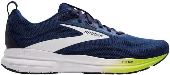 Brooks Trace 4 Heren Hardloopschoenen Blauw - Wit - Geel